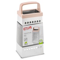 Терка 4-х сторонняя 23см жесть, 2 цвета ручки VETTA